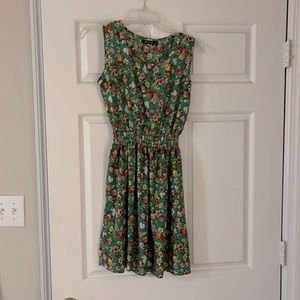 Sleeveless floral dress